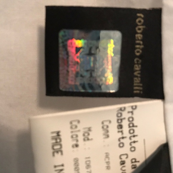 Roberto Cavalli White Button Down Long Sleeve collar Shirt size XS - Picture 5 of 10